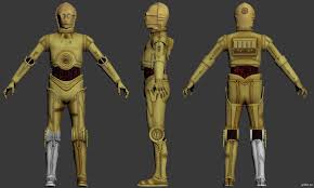 C3p0 Cverhestestvennoe Personazhi Arhiv Fajlov Pack 3d Models 3d Model Character C3p0 Character