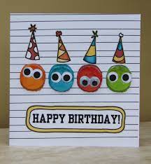 If your friend is an active one, this card is a great idea for their birthday. Birthday Card Do Finger Prints To Make Faces Handmade Birthday Cards Cool Birthday Cards Kids Birthday Cards