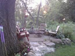 Designed A Sitting Area With A Fire Pit Under My Favorite Shade Tree Pond Landscaping Dream Backyard Patio Garden
