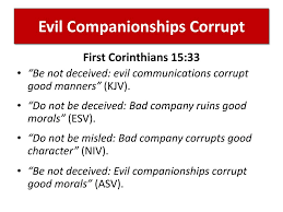 Check spelling or type a new query. The Danger Of Evil Companions Ppt Download
