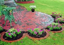 Paving stone bricks can add a clean raised edge to your garden with the added benefit of mowing right over it. 37 Best Garden Edging Ideas Creative Cheap And Easy To Use