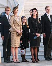 Caroline, princess of hanover, albert ii, prince of monaco and stephanie, princess of. Monaco S Princess Caroline Visits New Grandchild As Baby S Name Is Revealed Monaco Princess Princess Caroline Princess Caroline Of Monaco
