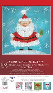 2.4 in x 2.8 in / 6 cm x 7 cm (with 14 count aida); Christmas Cross Stitch Collection Santa Claus Counted Cross Stitch Kit Readicut Co Uk