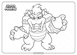 Free Printable Super Mario Bowser Coloring Page Mario Coloring Pages Super Mario Coloring Pages Coloring Pages