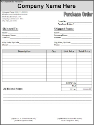 Purchase Order Form Templates Free Download Purchase Order Template Order Form Template Order Form Template Free