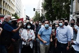 Τιμηθηκε η μνημη του αλεξη γρηγοροπουλου Sthn Poreia O Ale3hs Tsipras Kai Stelexh Toy Syriza