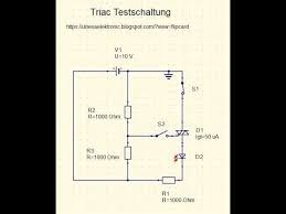 Triac Tester Elektronik Schaltungen Und Anleitungen Elektronik Anleitungen 50er