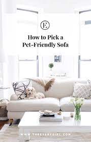 The Best Pet-friendly Sofas The Everygirl Pet Friendly Living Room Pet Friendly Furniture Cool Couches