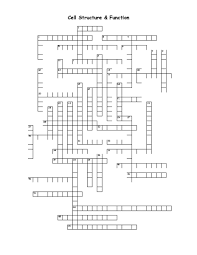 This crossword puzzle is great for vocabulary building and can be used during a cell unit as a post test activity, homework assignment, etc. Cell Structure And Function Worksheet Answer Key Nidecmege