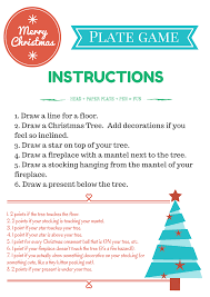 Christmas Plate Game Instructions And Points Christmas Games Christmas Quizzes Xmas Games