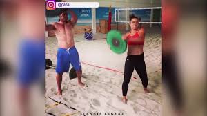 Maria sakkari at the 2017 mutua madrid open wta premier mandatory. Wta Top 20 Maria Sakkari Fitness Workout Compilation Sakkattack Is A Machine Youtube