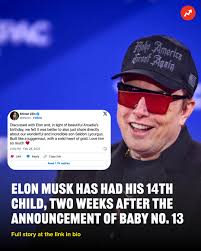 I've barely processed the last baby news. Read more here 👉  https://www.buzzfeed.com/chelseastewart/elon-musk-14th-child