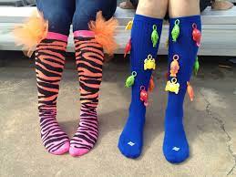 Crazy Socks Day Calcetines Locos Dia Del Sombrero Loco Moda Para Ninas