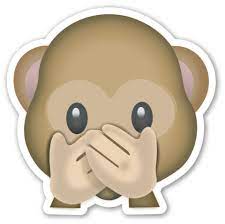Speak No Evil Monkey Emojistickers Com Monkey Emoji Emoji Emoji Stickers