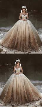 Ball Gown Wedding Dresses Sweetheart Luxury Ombre Gold Sparkly Big Bridal Gown Jkw372 Ball Gown Wedding Dress Ball Gowns Wedding Bling Wedding Dress