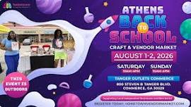 Athens Back To School Craft and Vendor Market