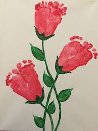 Footprint Flowers Dad Fathers Day Dad Present Birthday Fathers Day Sunday Scho Kunstprojekte Fur Kleinkinder Muttertag Diy Kunst Von Kleinkindern
