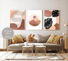 Mid Century Print Set Living Room Wall Art Gallery Wall Set Of 3 Modern Home Decor Wall Decor Living Room Printable Wall Art Room Decor In 2021 Wall Art Living Room