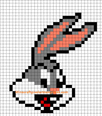 Bugs Bunny Coloriage Pixel Dessin Pixel Dessin Anime Americain