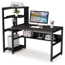 This shift from closed to open office design has had a profound effect on the happiness, productivity, and creativity of employees in modern offices everywhere. Inbox Zero Black Modern Computer Desk With 4 Tier Storage Shelves 58 Inch Large Modern Office Desk Writing Desk With Bookshelf For Home Office Reviews Wayfair Ca
