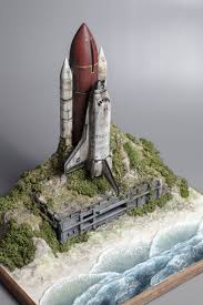Post Apocalyptic Spave Shuttle Academy 1 288 Scale Diorama Maquette