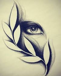 Eye And A Leaf Black And White Pencil Sketch How To Draw Lips Pencil Art Drawings Pencil Drawing Inspiration Art Drawings Simple