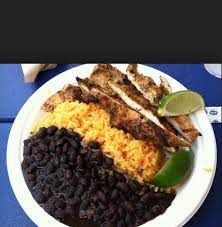 Arroz Amarillo Frijoles Negros Pollo Asado Cuban Recipes Food Cuban Cuisine