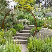Moon Gate Une Sculpture Design Pour Decorer Son Jardin Voici Une Porte Circulaire Encore Appelee Porte De Lune Garden Entrance Urban Garden Garden Design