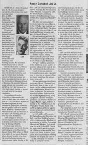 Robert Campbell Line Obituary, The Missoulian (Missoula, Montana), 17 Dec  2006, page 15