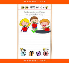 Under photo with solved level you can read short way how we solved it. Kunci Jawaban Brain Test Level 1 281 Terbaru Nekopencil