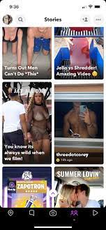 The Snapchat stories section is always over sexualized : rawfuleverything