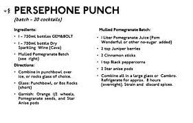 Persephone Punch A Winter Holiday Recipe Winter Holiday Recipes Holiday Recipes Cocktail Ingredients