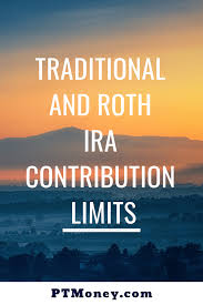 traditional and roth ira contribution limits table pt money