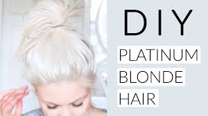 For blonde hair while bodt suggests leaving highlights to the pros, there. Diy Icy White Platinum Blonde Hair Tutorial Youtube