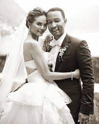 Chrissy Teigen Made Her Wedding A Runway With 3 Designer Dresses Celebrity Wedding Photos Chrissy Teigen Wedding Celebrity Weddings