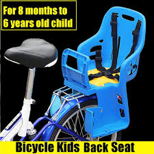 Bicycle Bike Rear Seat For 1 6 Yrs Kids Safety Cycling Back Seat Chair With Safety Belt Bicycle Carrier Seat In 2020 Child Bike Seat Kids Bike Kids Bicycle