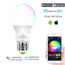 Smart Wifi Light Bulb No Hub Required Multicolored Dimmable Alexa Google Ebay