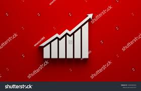 Finance Growth Bar And Arrow 3d Render Illustration Finance Graph Business Chart Growth Financial Success Diagr Finance Good Credit Business Graphics