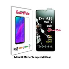 LG w31 Matte Tempered Glass For Gamers