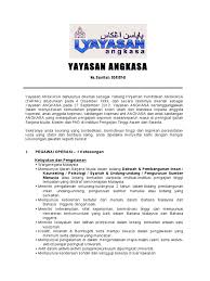 Iklan Jawatan Kosong Yayasan Angkasa