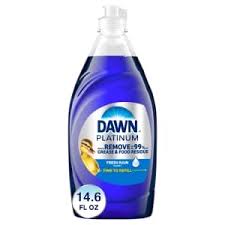 Dawn Free & Clear Dishwashing Liquid Dish Soap, Lemon Essence Scent, 24 fl  oz