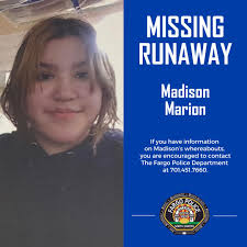 UPDATE: As of 11:30 p.m. Friday, June 14, The Fargo Police Department can  confirm Madison has been located and is safe.‼️ The #FargoPD is seeking the  public's assistance in locating Madison Marion,