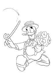 صورة بطوط يحمل العكازة ويلف بها من الصور المتحركة للتلوين mickey coloring pages cartoon coloring pages disney coloring pages