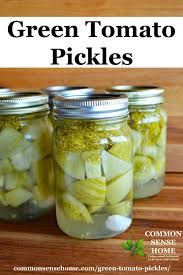 Green Tomato Pickles Easy Pickled Green Tomato Recipe For Canning Recipe Green Tomato Recipes Pickled Green Tomatoes Canning Green Tomatoes