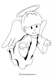 18 Disegni Di Angeli Da Colorare Pianetabambini It Pagine Da Colorare Di Natale Libri Da Colorare Angeli Di Natale