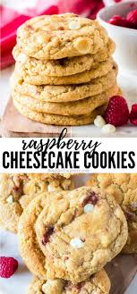 White Chocolate Raspberry Cheesecake Cookies In 2020 Raspberry Cheesecake Cookies Cheesecake Cookies Recipes Raspberry Cookies