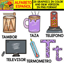 Check spelling or type a new query. Spanish Alphabet Clipart Set Letter T 28 Items By Ready To Teach Clips