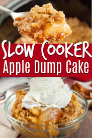 Crockpot Apple Dump Cake Recipe Easy Crockpot Cake Mix Cobbler Recipe Crockpot Dessert Recipes Crockpot Cake Crockpot Cake Mix