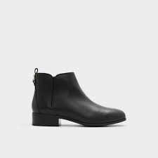 Ladies flat ankle boots in black leather - VERITY001001043 | ALDO Cyprus