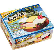 You can get a better idea of what the real fruit shells look like below. Island Way Fruit Sorbet Variety 12 Ct Costco